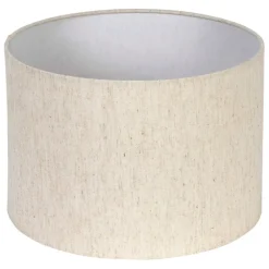 Abat jour en coton grège d30cm - Tambour