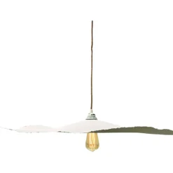 Abat-jour blanc beige d78cm - Louise