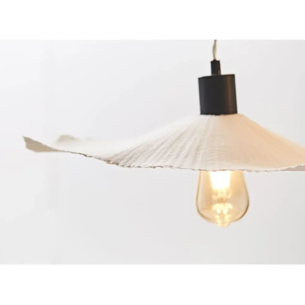 Abat-jour blanc beige d60cm - Louise