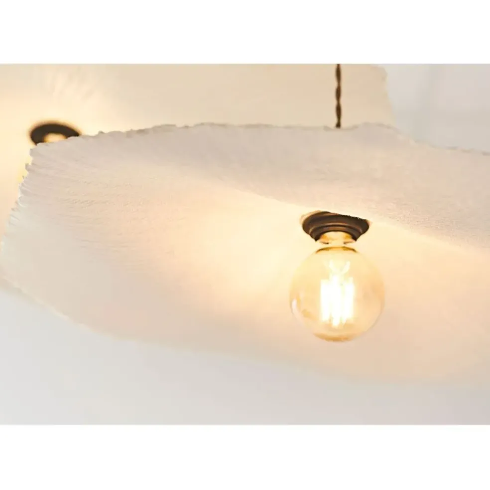 Abat-jour blanc beige d60cm - Louise