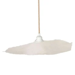 Abat-jour blanc beige d44cm - Louise