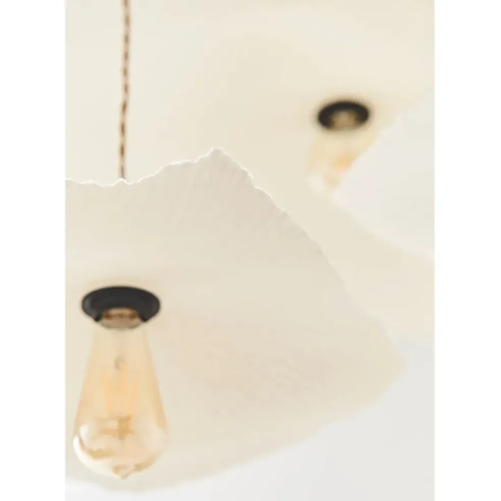Abat-jour blanc beige d44cm - Louise