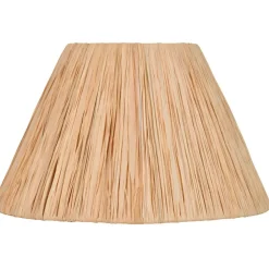 Abat-jour conique en raphia naturel d25cm