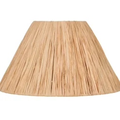Abat-jour conique en raphia naturel d30cm