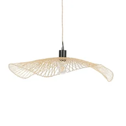 Abat-jour non électrifié en bambou d65cm naturel - Libellule