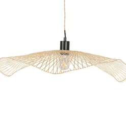 Abat-jour non électrifié en bambou d65cm naturel - Libellule