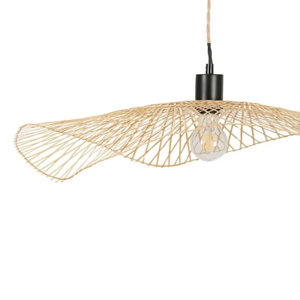 Abat-jour non électrifié en bambou d65cm naturel - Libellule