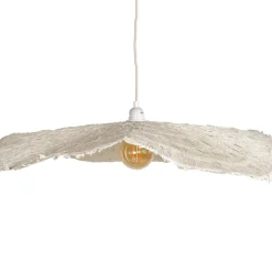Abat-jour pour suspension blanc non électrifié d78cm - Louisette