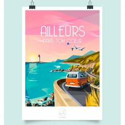 Affiche ailleurs 42x59.4cm