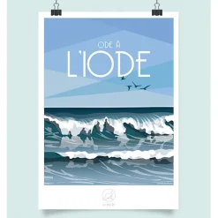 Affiche ode à l'iode 42x59.4cm