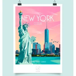 Affiche ville New-York 42x59.4cm