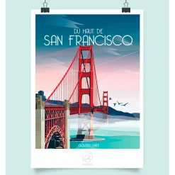Affiche ville San Francisco 42x59.4cm