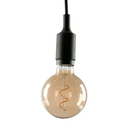 Ampoule spirale globe ambree