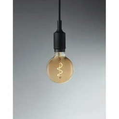 Ampoule spirale globe ambree