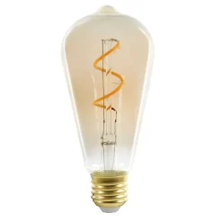 Ampoule spirale poire ambree