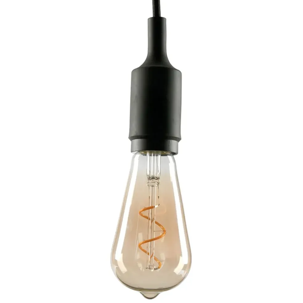 Ampoule spirale poire ambree
