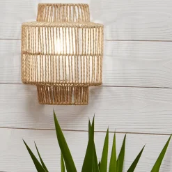 Applique en corde tressée naturel h23cm - Cancun
