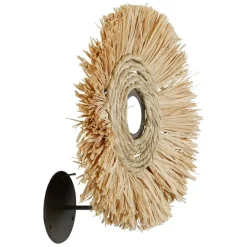 Applique non electrique en raphia d25cm naturel - cuzco