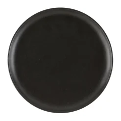 Assiette à dessert en grès noir d21cm - Ingrid