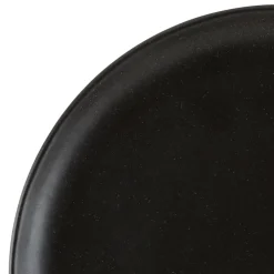 Assiette à dessert en grès noir d21cm - Ingrid
