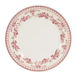 Assiette à dessert en faïence bordeaux d20.5cm - faustine