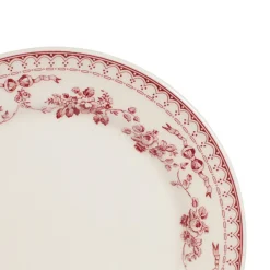 Assiette à dessert en faïence bordeaux d20.5cm - faustine