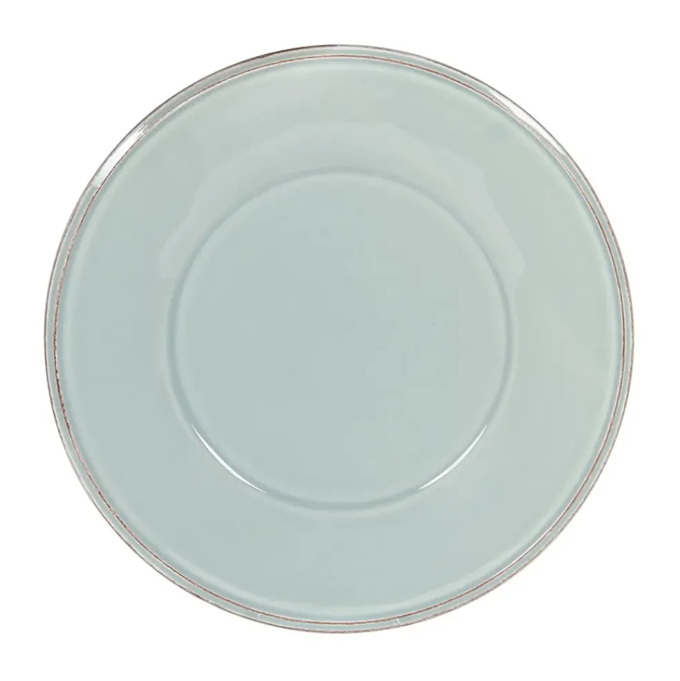 Assiette à dessert en faïence vert d'eau d23.5cm - constance