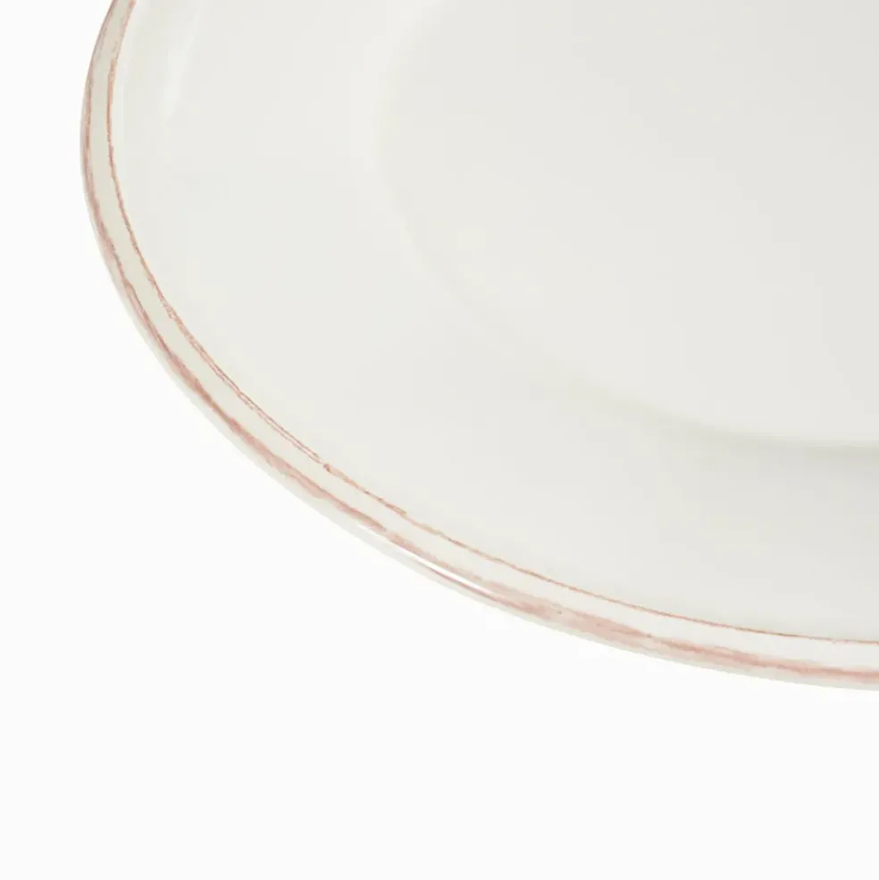 Assiette à dessert en faïence ivoire d23.5cm - constance