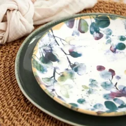 Assiette à dessert en faïence blanc d22.5cm - Garden