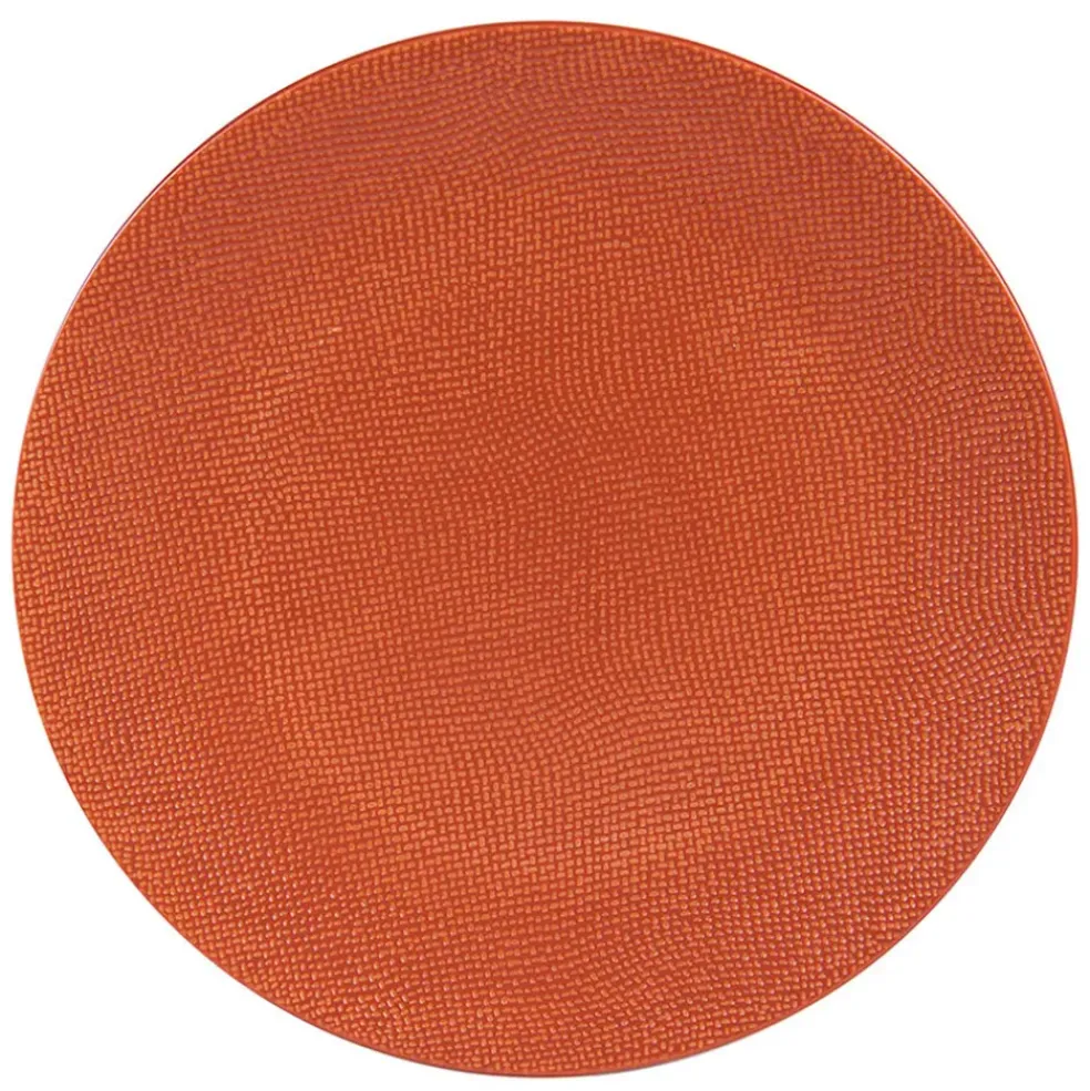 Assiette à dessert en gres terracotta d21cm - vesuvio