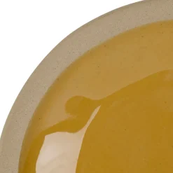 Assiette à dessert en grès curry d21.5cm - Jade