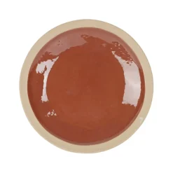 Assiette à dessert en grès tomette d21.5cm - Jade
