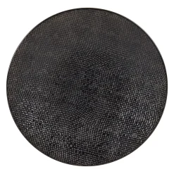 Assiette à dessert en grès noir d20.5cm - Vesuvio