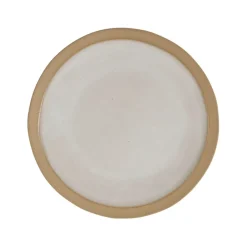 Assiette à dessert en grès blanc d21.5cm - Jade