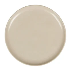 Assiette à dessert en grès sable d21cm - Ingrid