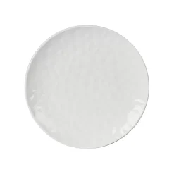 Assiette à dessert en porcelaine blanc d20cm - oasis