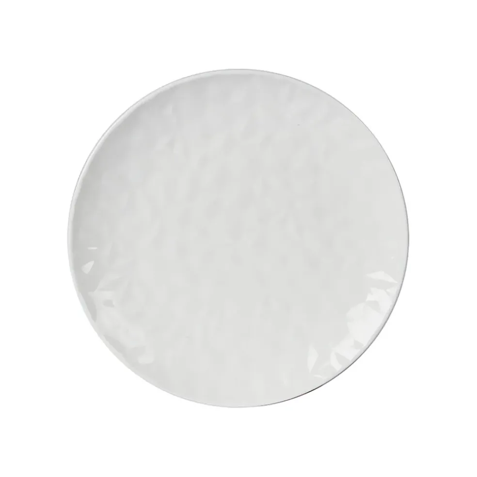 Assiette à dessert en porcelaine blanc d20cm - oasis
