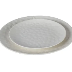 Assiette à dessert en porcelaine blanc d20cm - oasis