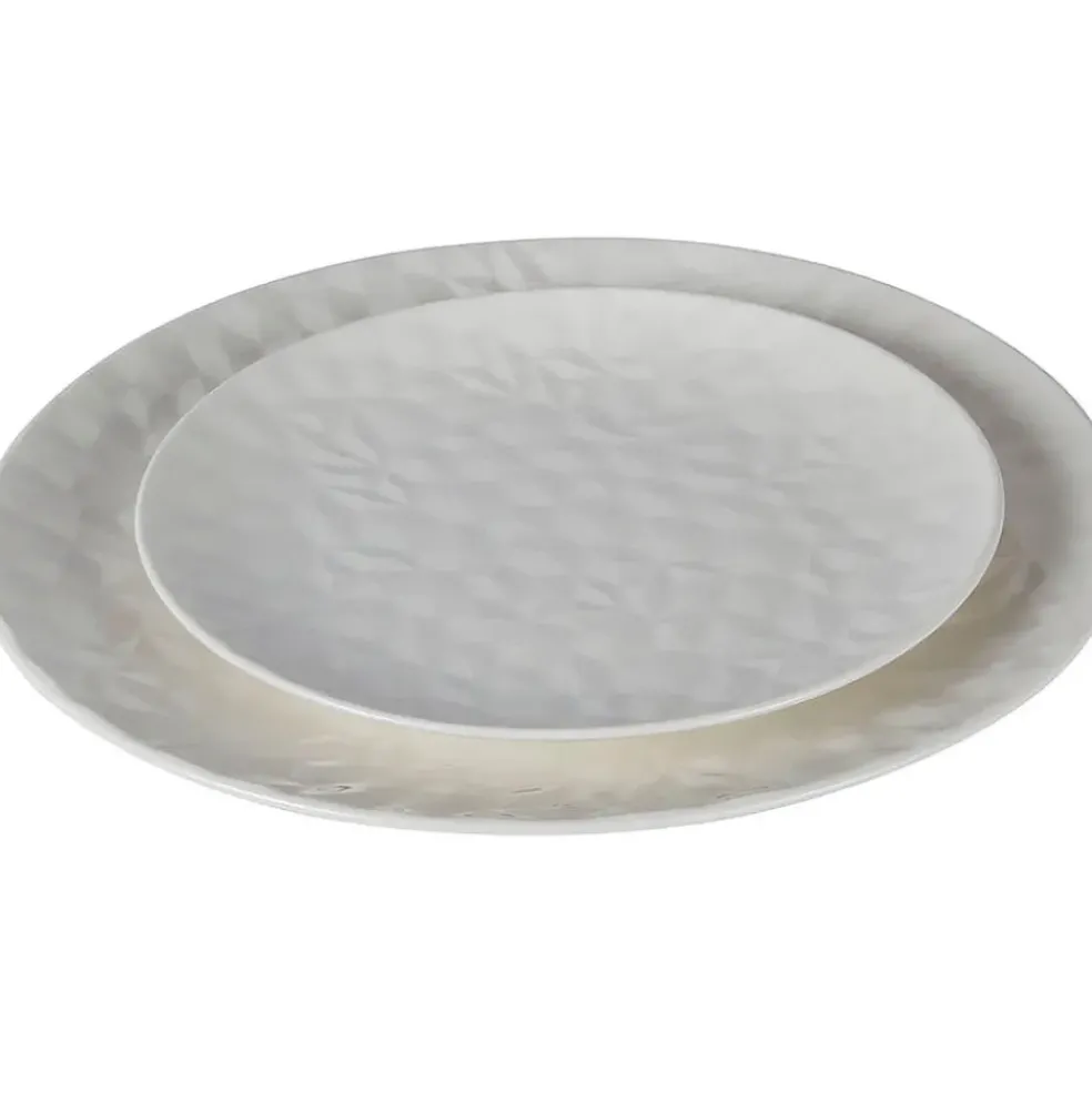 Assiette à dessert en porcelaine blanc d20cm - oasis
