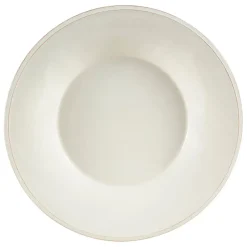 Assiette à pâtes en faïence ivoire d27cm - constance
