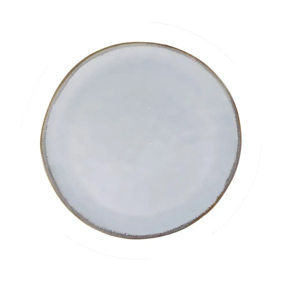 Assiette a dessert en grès nacré d20cm - Nori