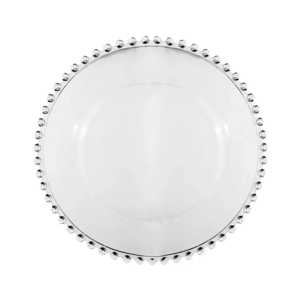 Assiette a dessert en verre d20cm - perloa