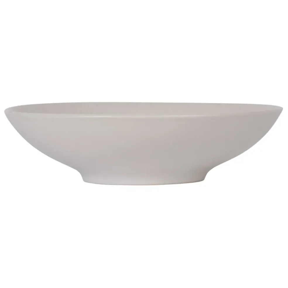 Assiette calotte en grès crème d19cm - vesuvio