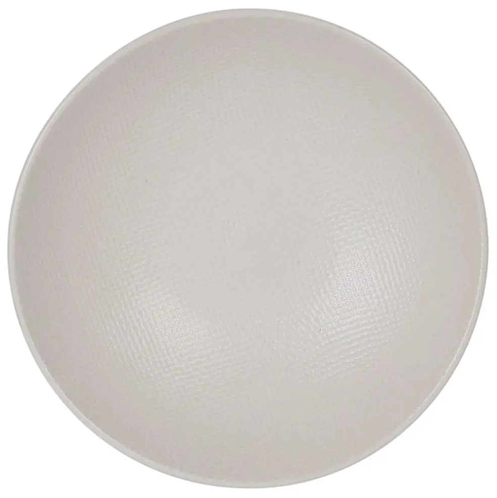 Assiette calotte en grès crème d19cm - vesuvio