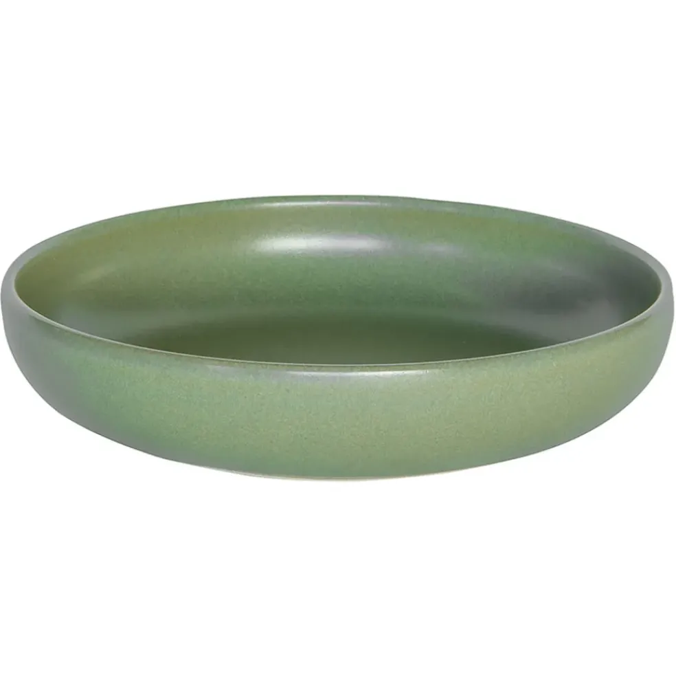 Assiette calotte en gres amande d22cm - Uno