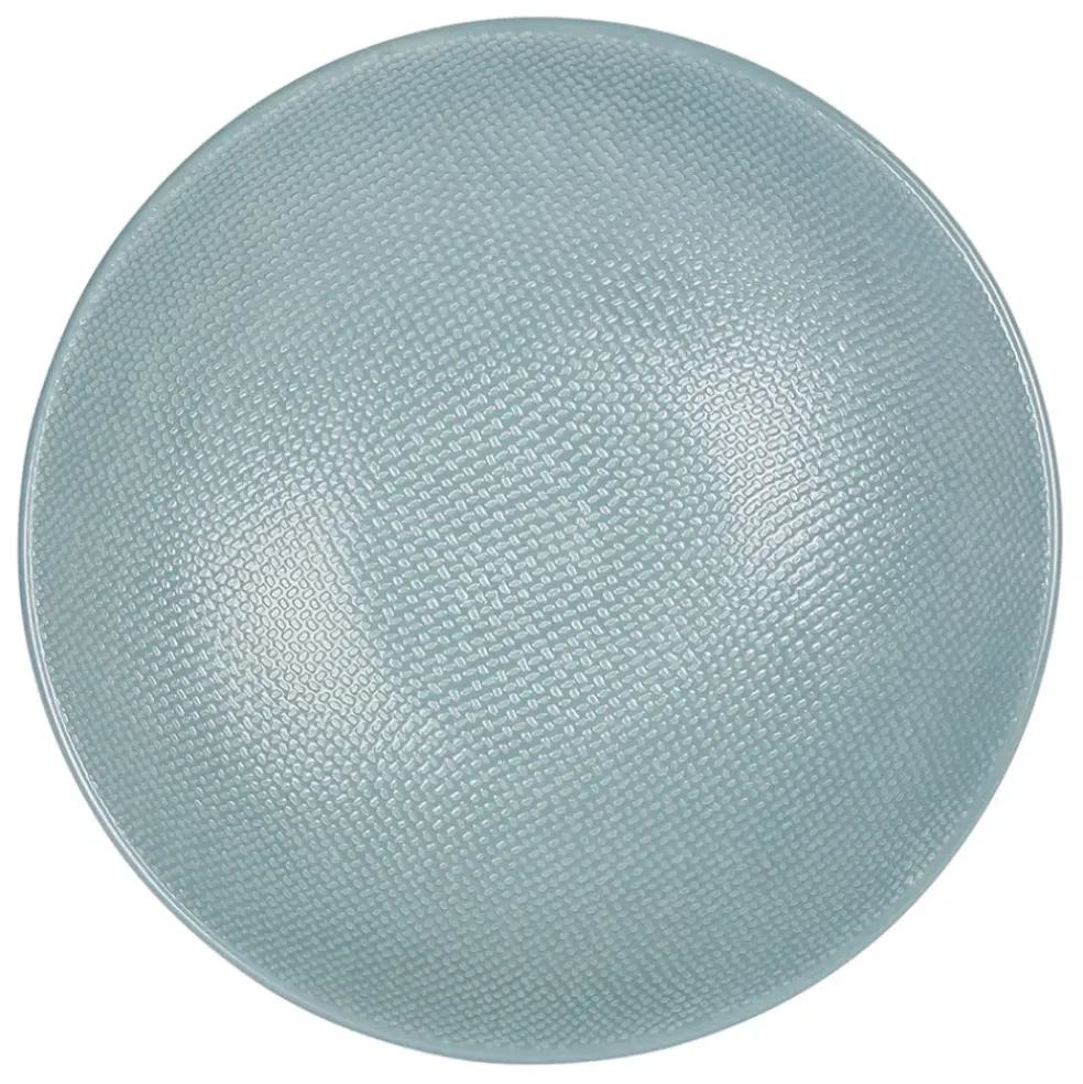 Assiette calotte en gres bleu d25cm - vesuvio