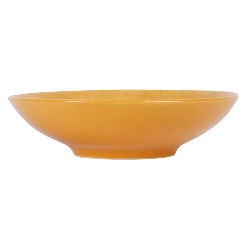 Assiette calotte en gres safran d19cm - vesuvio