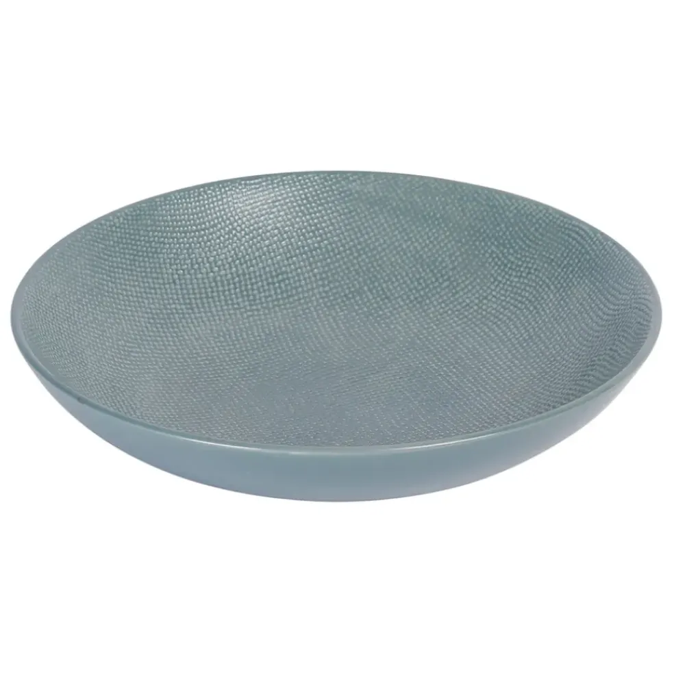 Assiette calotte en gres bleu d19cm - vesuvio