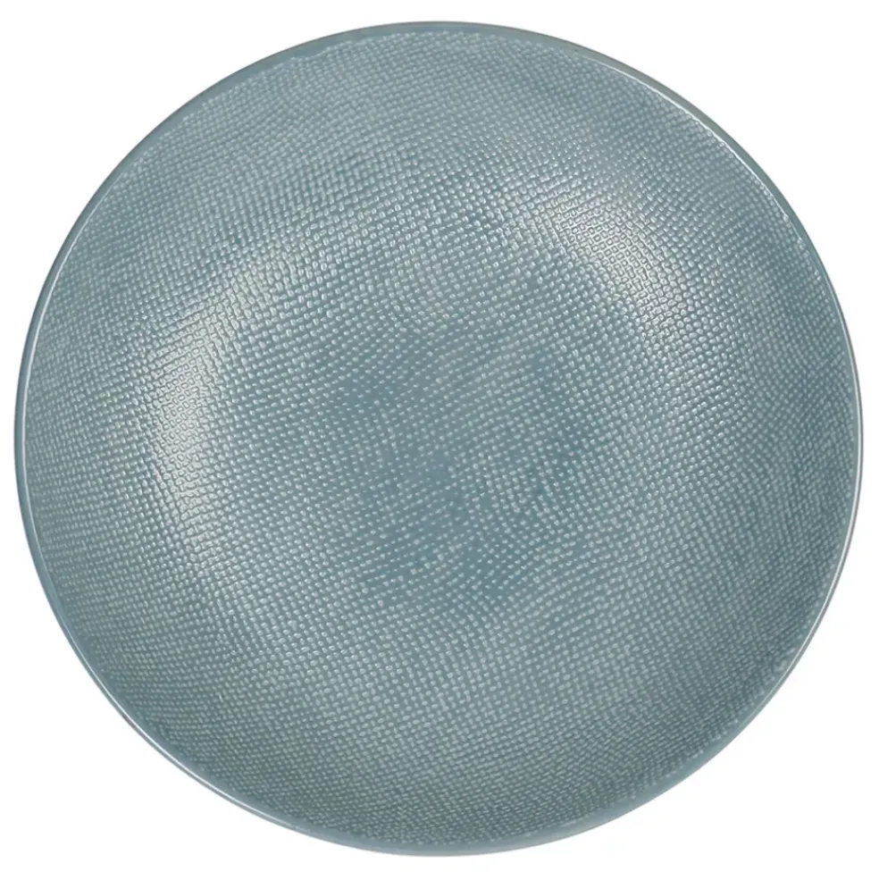 Assiette calotte en gres bleu d19cm - vesuvio