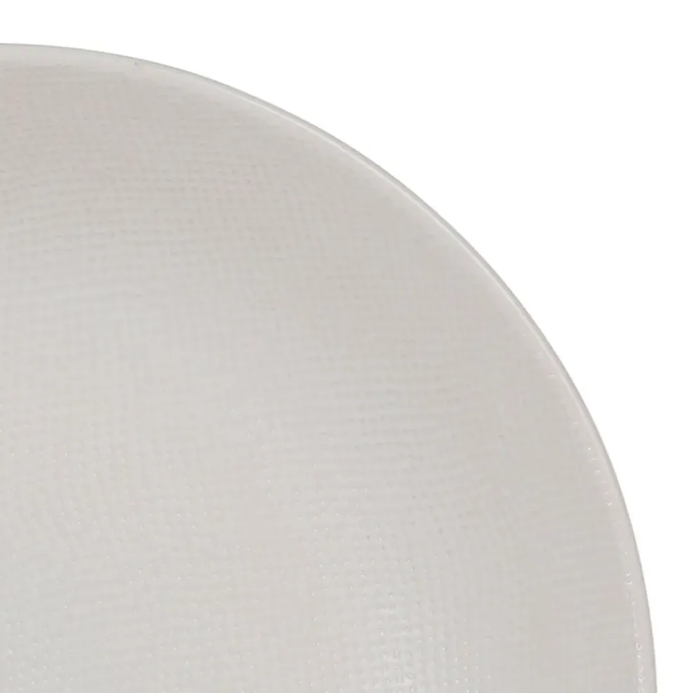 Assiette calotte en grès blanc d25cm - Vesuvio